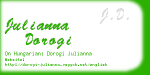 julianna dorogi business card